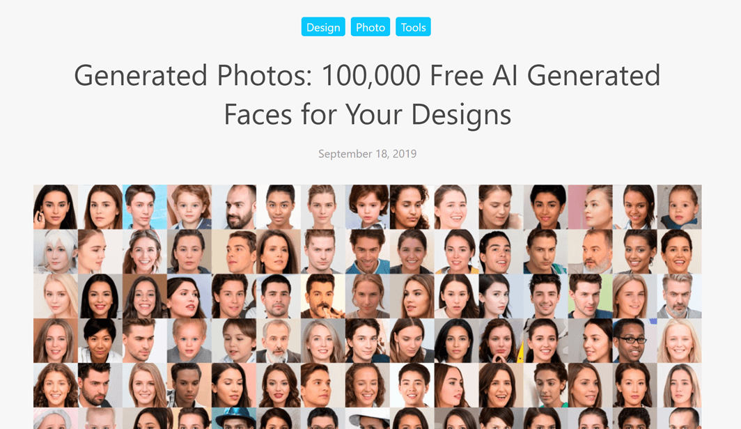 Generated photos. ID photos Generator.